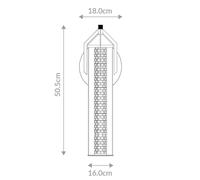 Quintiesse Applique a LED ESPADA, cromo lucido, Ø 16 cm, metallo IP44 Quintiesse