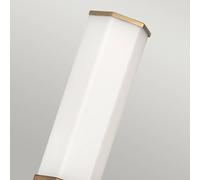 Quintiesse Applique a LED Facet Single, ottone, 36 cm, IP44 Quintiesse