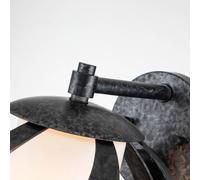 Quintiesse Applique Blacksmith, nero/bianco, 1 luce, IP44 Quintiesse