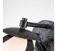 Quintiesse Applique Blacksmith, nero/bianco, 1 luce Quintiesse