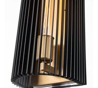 Quintiesse Applique Linara, nero/ottone, 1 luce Quintiesse