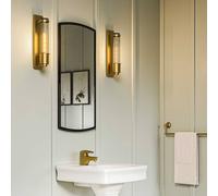 Quintiesse Applique per il bagno Wellington1, ottone, a 1 luce, altezza 40 cm Quintiesse