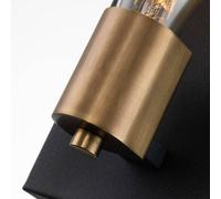 Quintiesse Applique Silas, nero, 1 luce, 15x22,5 cm Quintiesse