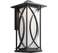 Quintiesse Ashbern lampada da parete per esterni 1x60 W nero QN-ASHBERN-M