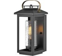 Quintiesse Applique da esterni Atwater, lanterna, nero 35,5cm Quintiesse