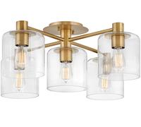 Quintiesse Axel lampada da soffitto 5x60 W ottone QN-AXEL5-HB