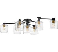 Quintiesse Axel lampada da soffitto x60 W nero-ottone QN-AXEL7-BK