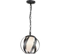 Quintiesse Blacksmith lampada sospesa 1x40 W nero-opale QN-BLACKSMITH-P-OBK