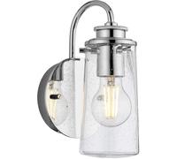 Quintiesse Braelyn lampada da parete 1x40 W cromo-trasparente QN-BRAELYN1-PC