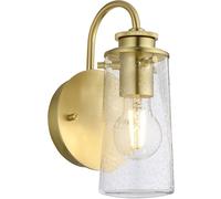 Quintiesse Braelyn lampada da parete 1x40 W ottone-trasparente QN-BRAELYN1-BB