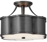Quintiesse Chance lampada da soffitto 2x60 W nero QN-CHANCE-SF-S-BLB