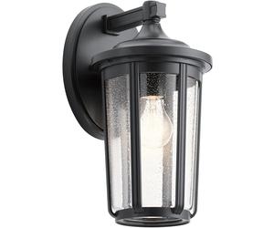 Quintiesse Fairfield lampada da parete per esterni 1x60 W nero-trasparente QN-FAIRFIELD-L-BK