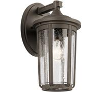 Quintiesse Fairfield lampada da parete per esterni 1x60 W trasparente-marrone QN-FAIRFIELD-L-OZ