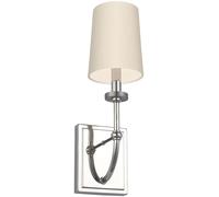 Quintiesse Felixstowe lampada da parete 1x3 W cromo-crema QN-FELIXSTOWE1-C