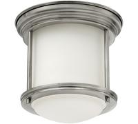 Elstead Lighting Hadrian lampada a soffitto E27 1 x 40 W Ø19,6 A: 18,5 cm, QN-HADRIAN-MINI-F-AN-OPAL, Hadrian [Lampade per Interni > Lampade a Soffitto]