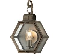 Quintiesse Heath lampada da parete per esterni 1x60 W trasparente-marrone QN-HEATH-M-BU