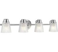 Quintiesse Hudson lampada da parete 4x3 W cromo-trasparente QN-HUDSON4-BATH