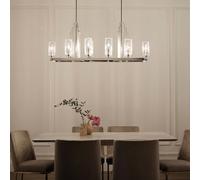 Quintiesse Lampada a sospensione Kimrose, a 10 luci, nichel lucido Quintiesse