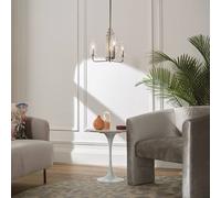 Quintiesse Lampada a sospensione Kimrose, a 3 luci, nichel lucido Quintiesse