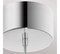 Quintiesse Lampada a sospensione Moonlit LED, colore cromo, alluminio, Ø 20 cm, globo Quintiesse