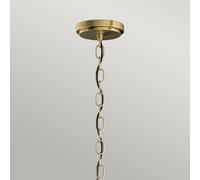 Quintiesse Lampada a sospensione Roux, ottone con vetri Quintiesse