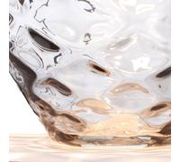 Quintiesse Lampada da tavolo Samara, Ø 45,7 cm, grigio, tessuto, vetro, a 2 luci Quintiesse