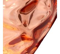 Quintiesse Lampada da tavolo Samara, Ø 45,7 cm, salmone, tessuto, vetro, a 2 luci QN-SAMARA-TLSLM