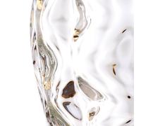 Quintiesse Lampada da tavolo Samara,, Ø 45,7 cm, trasparente, tessuto, vetro, a 2 luci QN-SAMARA-TLCLR