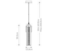 Quintiesse Lampada LED a sospensione a sospensione ESPADA, cromo lucido, Ø 15 cm, Quintiesse