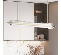 Quintiesse Lampada LED a sospensione a sospensione ESPADA, cromo lucido, 122 cm, Quintiesse