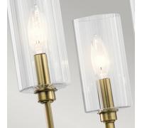 Quintiesse Lampadario Kimrose, 6 luci, ottone Quintiesse