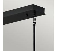 Quintiesse LED a sospensione Styx, nero, 3.000 K 30,5 x 113cm QN-STYX-LED-ISLE-BG