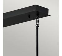 Quintiesse LED a sospensione Styx, nero, 3.000 K 30,5 x 113cm Quintiesse