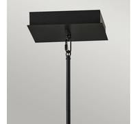 Quintiesse LED a sospensione Styx, nero, 3.000K 53,8 x 53,8cm Quintiesse