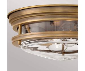 Quintiesse Plafoniera da esterno Hadrian, bronzo/chiaro Quintiesse