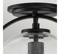 Quintiesse Plafoniera Somerset, 1 luce, nero Quintiesse