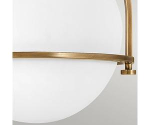 Quintiesse Plafoniera Somerset, ottone, 28 cm, a 1 luce Quintiesse