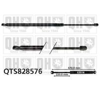 QUINTON HAZELL QTS828576 Ammortizatore pneumatico Cofano bagagli / vano carico