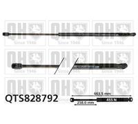 QUINTON HAZELL QTS828792 Ammortizatore pneumatico Cofano bagagli / vano carico