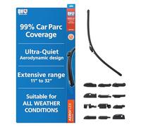 Quinton Hazell Aeroflex - Spazzola tergicristallo anteriore piatta, 610 mm, con adattatori QH Multi-Fit compatibile con il 99% delle auto