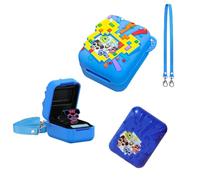 Quintrost Custodia in Silicone per Bitzee Disney Virtual Digital Pet, Cover Protettivo Anti-caduta con Cordino per Bitzee Disney, 3D Antiurto Manica Protettiva per Cucciolo Digitale (Blu)