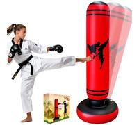 Quintrost Sacco da Boxe per Adolescente 14 Anni e Oltre, 165cm Stabile Sacco da Boxe Gonfiabile, Pratica di Taekwondo Karate Attrezzatura da Allenamento MMA, Regalo per Adolescente