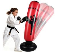 Quintrost Sacco da Boxe per Adolescente 14 Anni e Oltre, 168cm Stabile Sacco da Boxe Gonfiabile, Pratica di Taekwondo Karate Attrezzatura da Allenamento MMA, Regalo per Adolescente