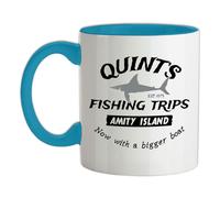 Quints Pesca Spostamenti - Tazza IN Ceramica - Film Mascelle Shark Squali