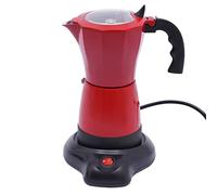 QUIOTUIR Macchina Caffè 480W Caffettiera Elettrica 300ml con Base Per 6 tazze Espresso Moka Elettrica Macchina Caffè Portatile per Casa, Festa, Caffetteria, L'ufficio, Dormitorio, Negozio Tè Al Latte