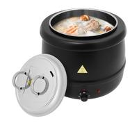 QUIOTUIR Pentola per zuppa elettrica 13L in acciaio inox WS-L10 con endobiliare rimovibile conservazione del calore temperatura controllabile 35-80°C per mantenere caldo molti alimenti