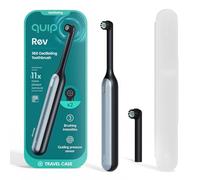 Quip Spazzolino elettrico oscillante ricaricabile 360 pezzi con testina extra spazzola setole morbide sensore di pressione 3 intensità durata della batteria 30 giorni timer 2 minuti