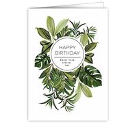 Quire Botanic Bliss Card Happy Birthday To You Leaves