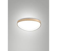 Quirk Plafon.Led Ottone Satin.D.420