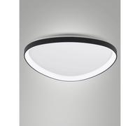 QUIRK PLAFONIERA LED NERA D.80CM A LED CCT 2700K - 3200K - 4000K- 75W - 8900 lm DIMMERABILE